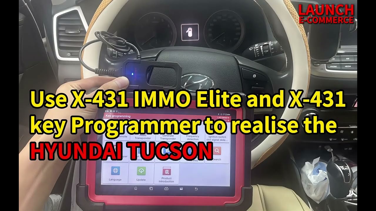 Launch X431 IMMO Elite and Key Programmer Hyundai Tucson Key Programming - Cardiagtool