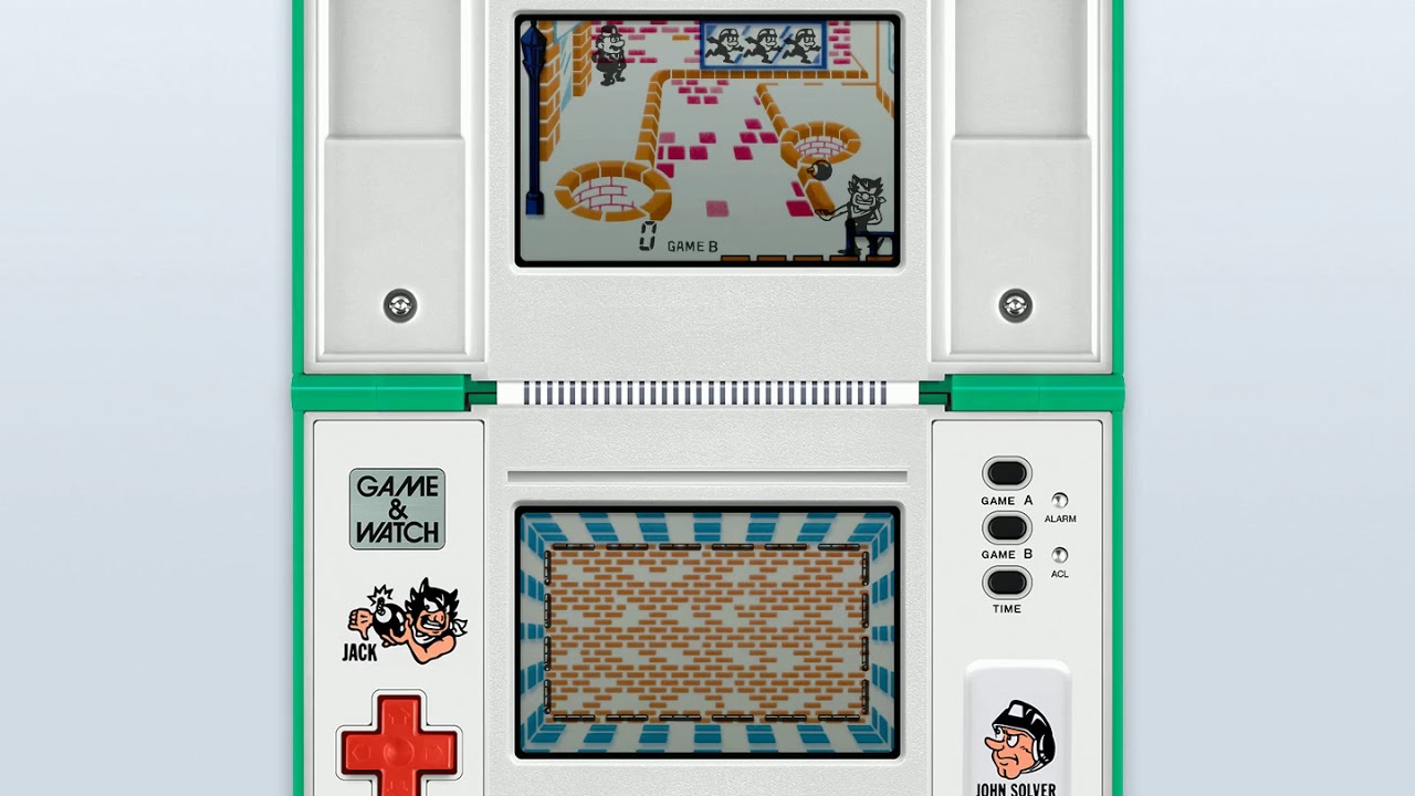Game & Watch - Bomb Sweeper (c)1987 Nintendo [MAME emulation footage]