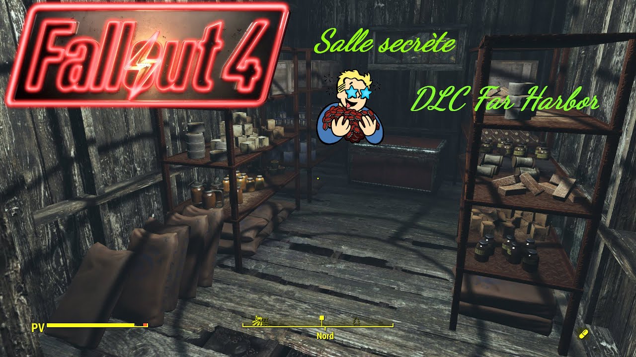 Fallout 4 : DLC Far Harbor | Salle secrète avec stuff