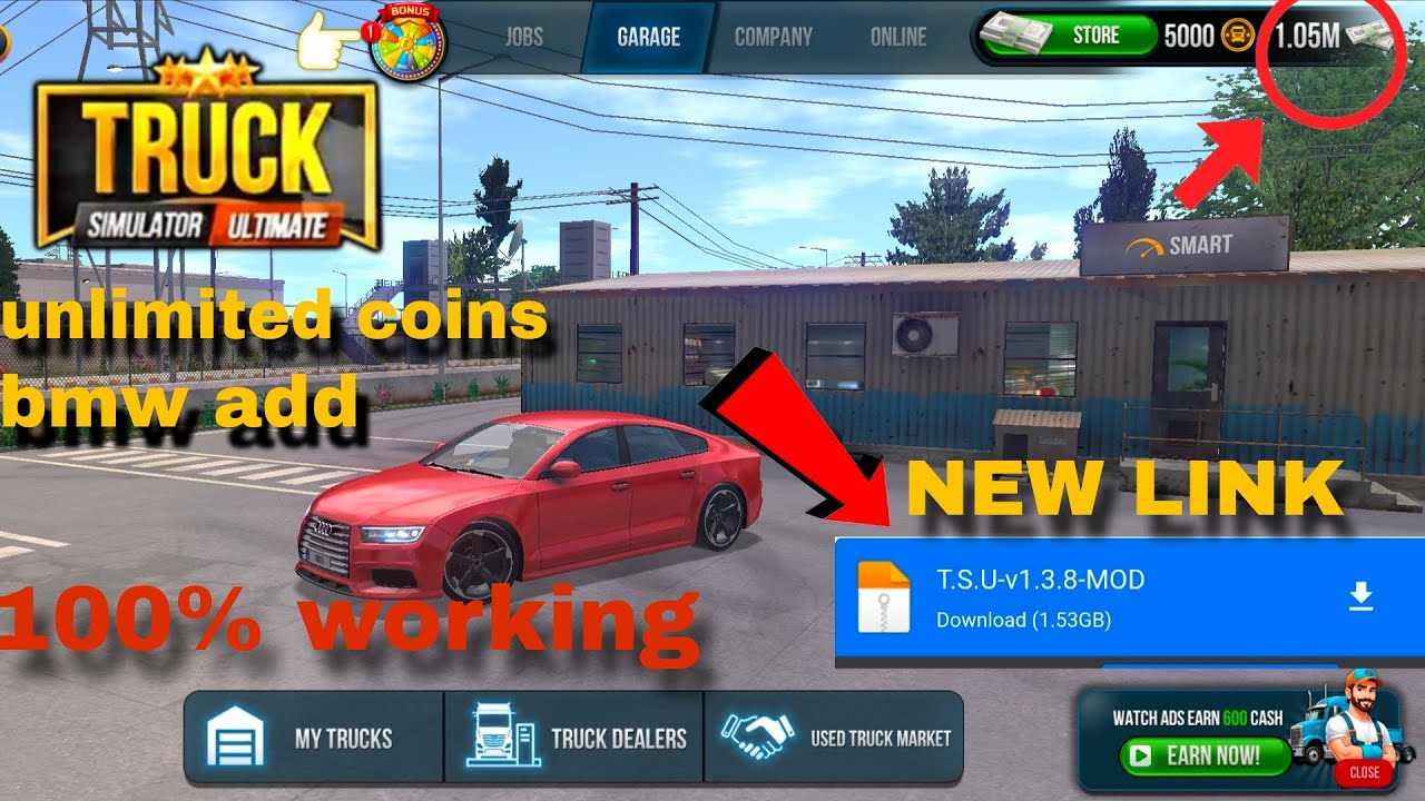 Truck simulator ultimate hack mod apk || Unlimited money and bmw car add apk download || Free reward