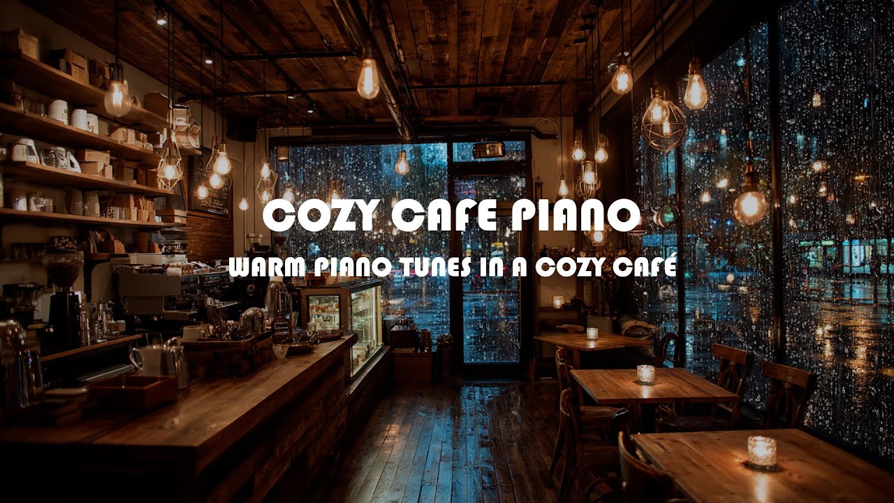 Cozy Café Piano Music for Relaxation & Focus | Warm Coffee Shop Ambience with Gentle Melodies