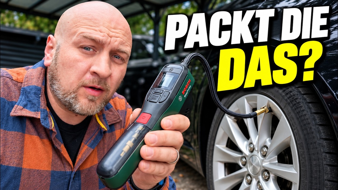 Bosch EasyPump im Test: Schafft sie auch Autoreifen?