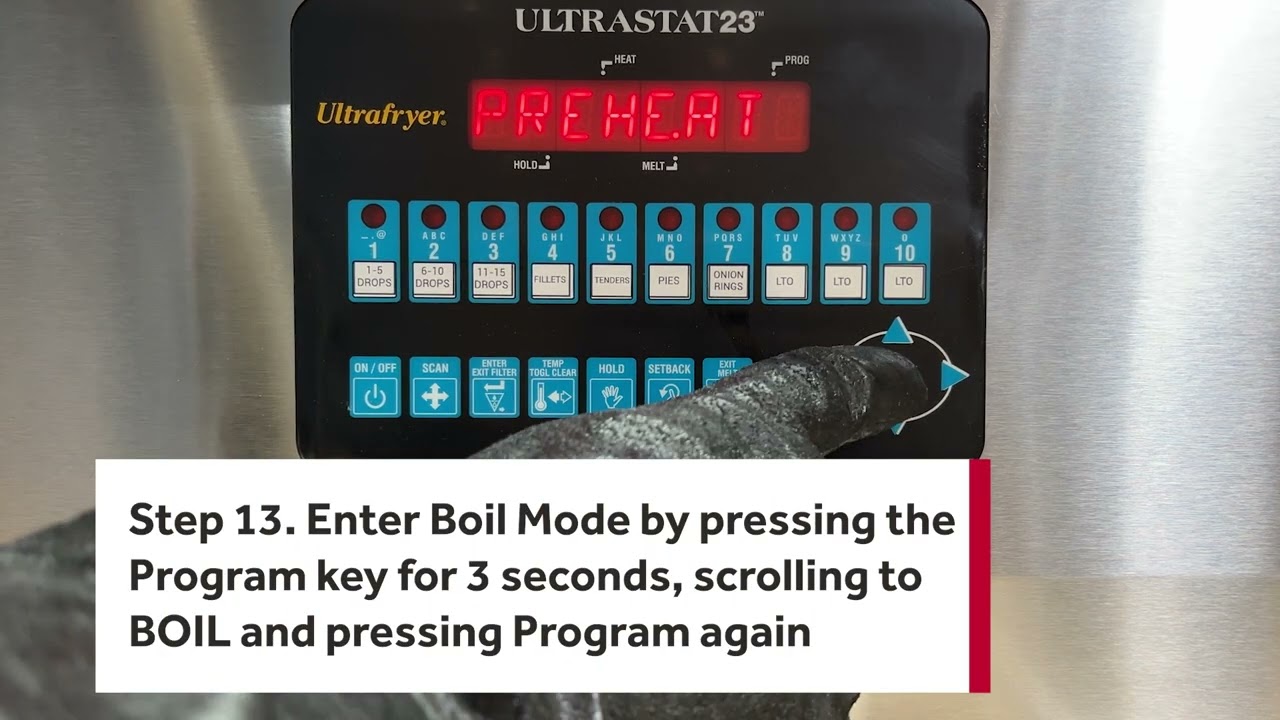 How to Boil Out an Ultrafryer UltraGold Series Fryer: Popeyes' SOP