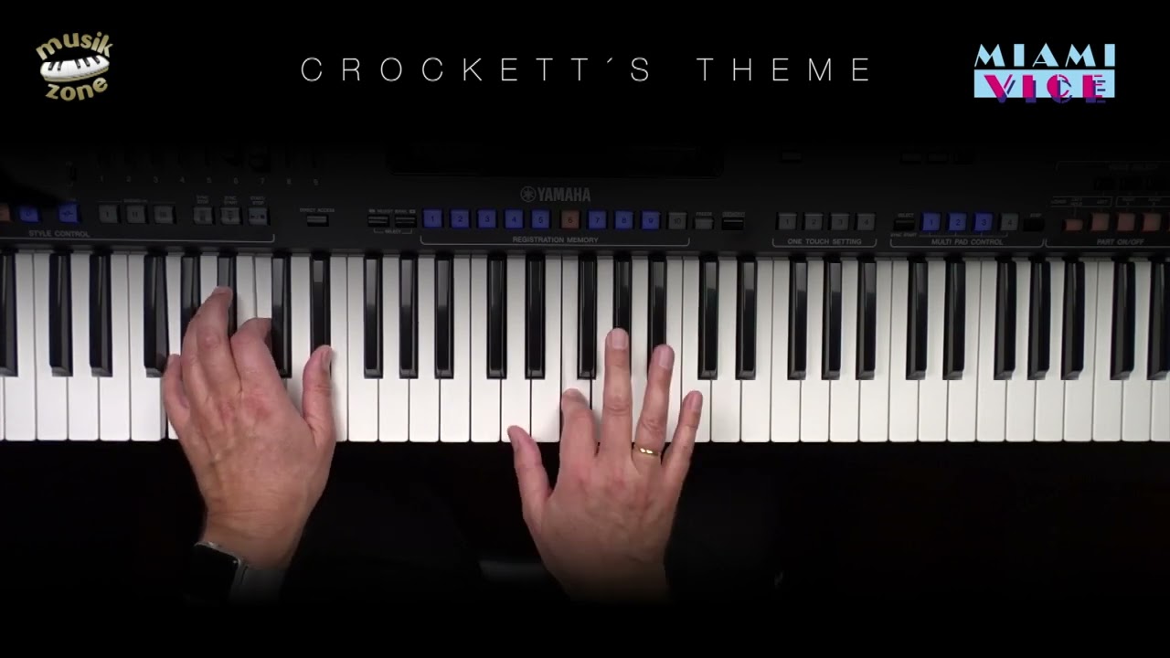 Crockett´s Theme (Jan Hammer) Keyboard Genos how to play Tutorial - Musikzone