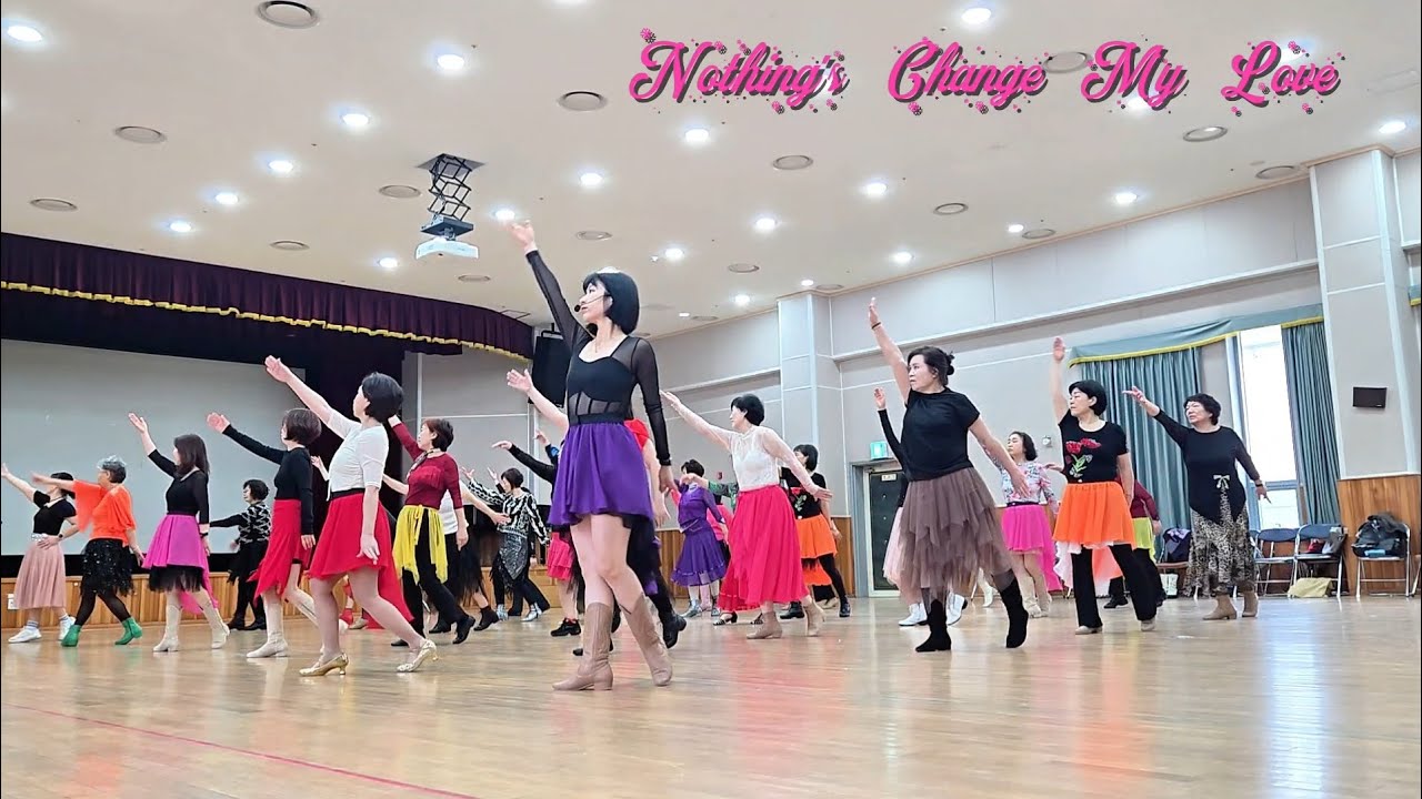 Nothing's Change My Love Linedance /낫씽 체인지 마이 러브 라인댄스 /High Beginner#비제이라인댄스/BEJLinedance