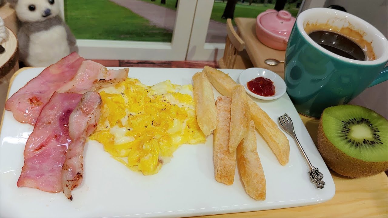 American Breakfast | Recipe with Subtitle | Tiny Cafe