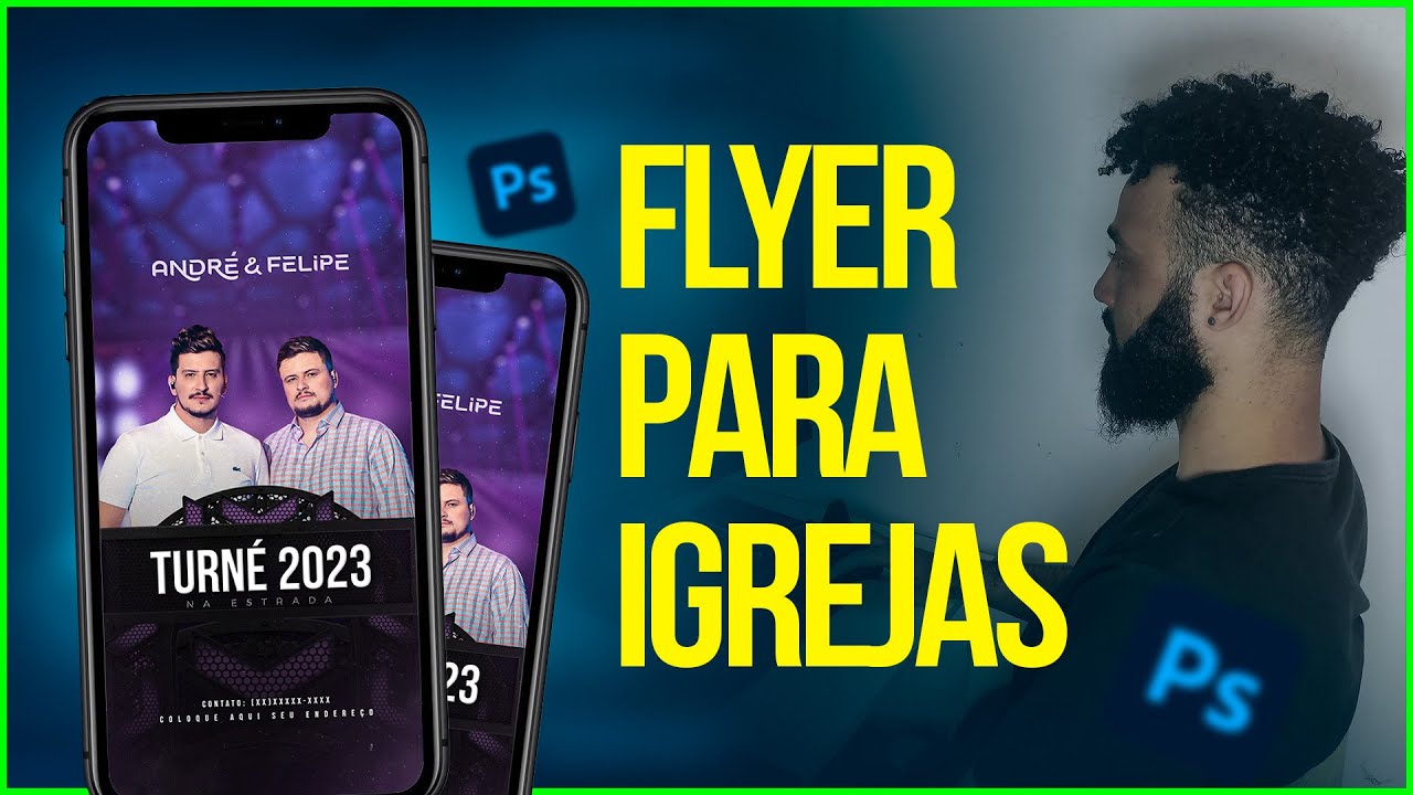 Como Criar Flyer Gospel no Photoshop do zero