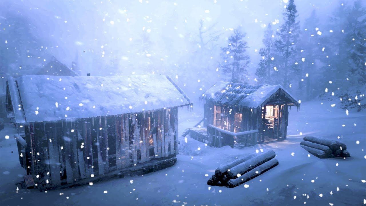 SNOW STORM at the mill 2024 for sleeping. Winter storm 2024