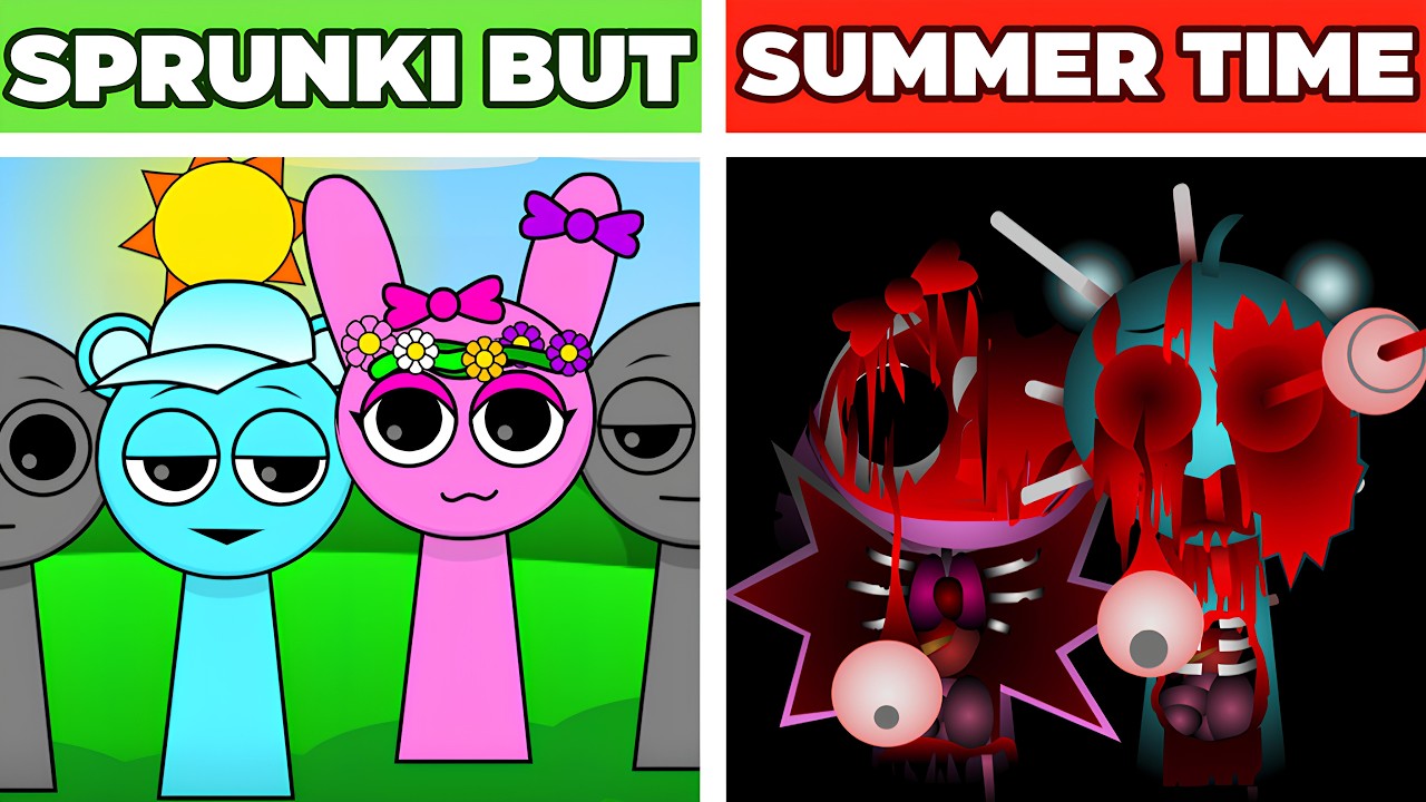 SPRUNKI BUT SUMMER TIME NORMAL VS HORROR| SPRUNKI INCREDIBOX
