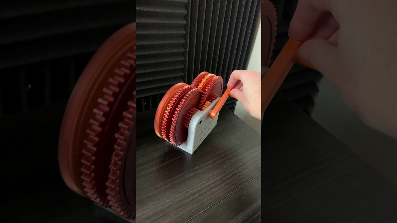 Gear box (3d printed / new version)