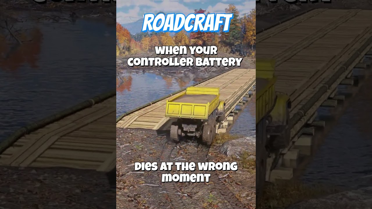 Roadcraft, When Your Controller Battery Dies at the Wrong Moment #shorts
