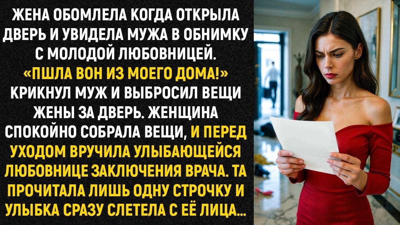 «Пшла вон из моего дома!» Жена обомлела когда открыла дверь и увидела мужа в обнимку с любовницей...