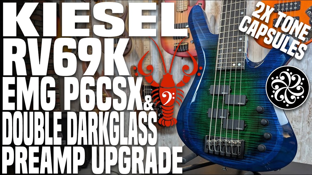 Kiesel RV69K MEGA MOD - DOUBLE Darkglass Tone Capsules & EMG P6CSX Pickups - LowEndLobster Builds