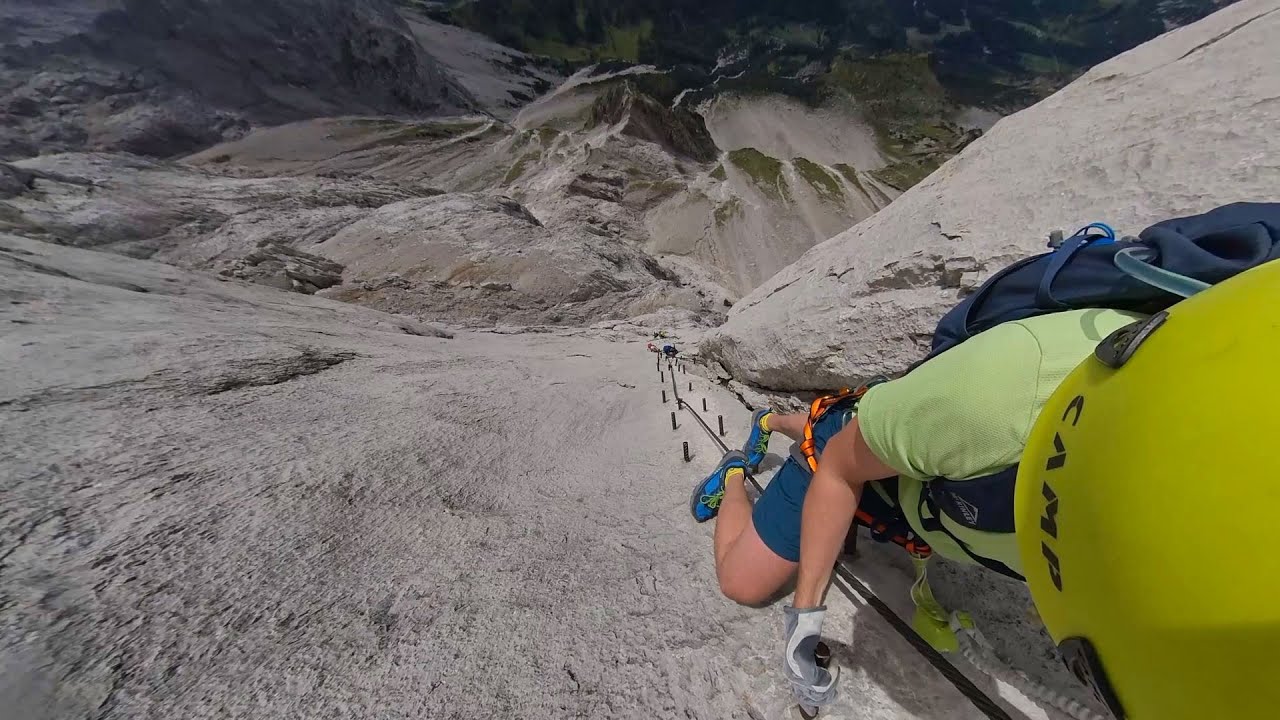Climbing via ferrata Anna & Johann 🧗‍♂ Ramsau am Dachstein | glacier | 4k HyperSmooth