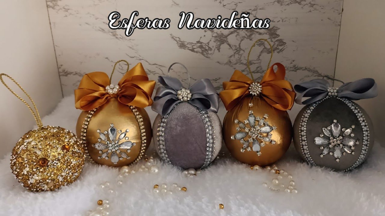 IDEAS PARA HACER ESFERAS NAVIDEÑAS 🎄🎅🏻