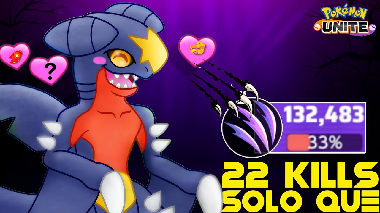 THIS 22 KILLS GARCHOMP BUILD IS BEST FOR SOLO QUEUE 😎 | POKEMON UNITE