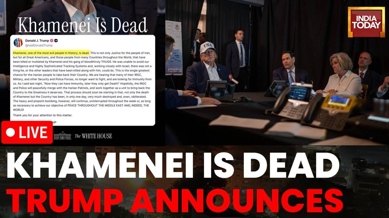 Khamenei Dead News LIVE | Khamenei Death News LIVE | Trump Declares Khamenei Dead News LIVE