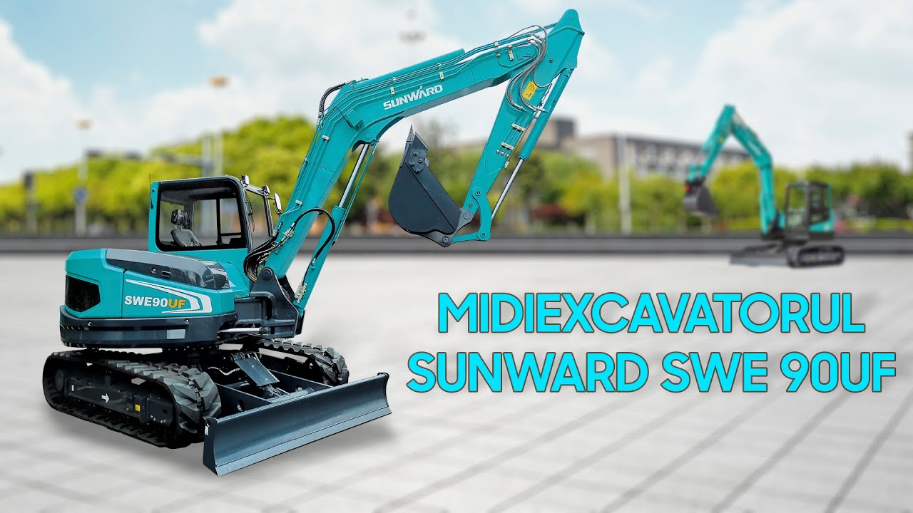Midiexcavatorul Sunward SWE 90UF | Prezentare Utilaje TV