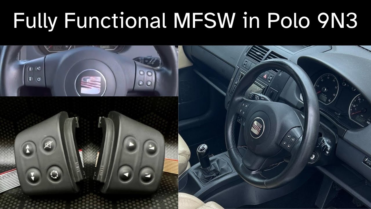 Полностью исправное сиденье Seat Ibiza 6L MFSW в цвете Polo 9N3 - инструкция по дооснащению.