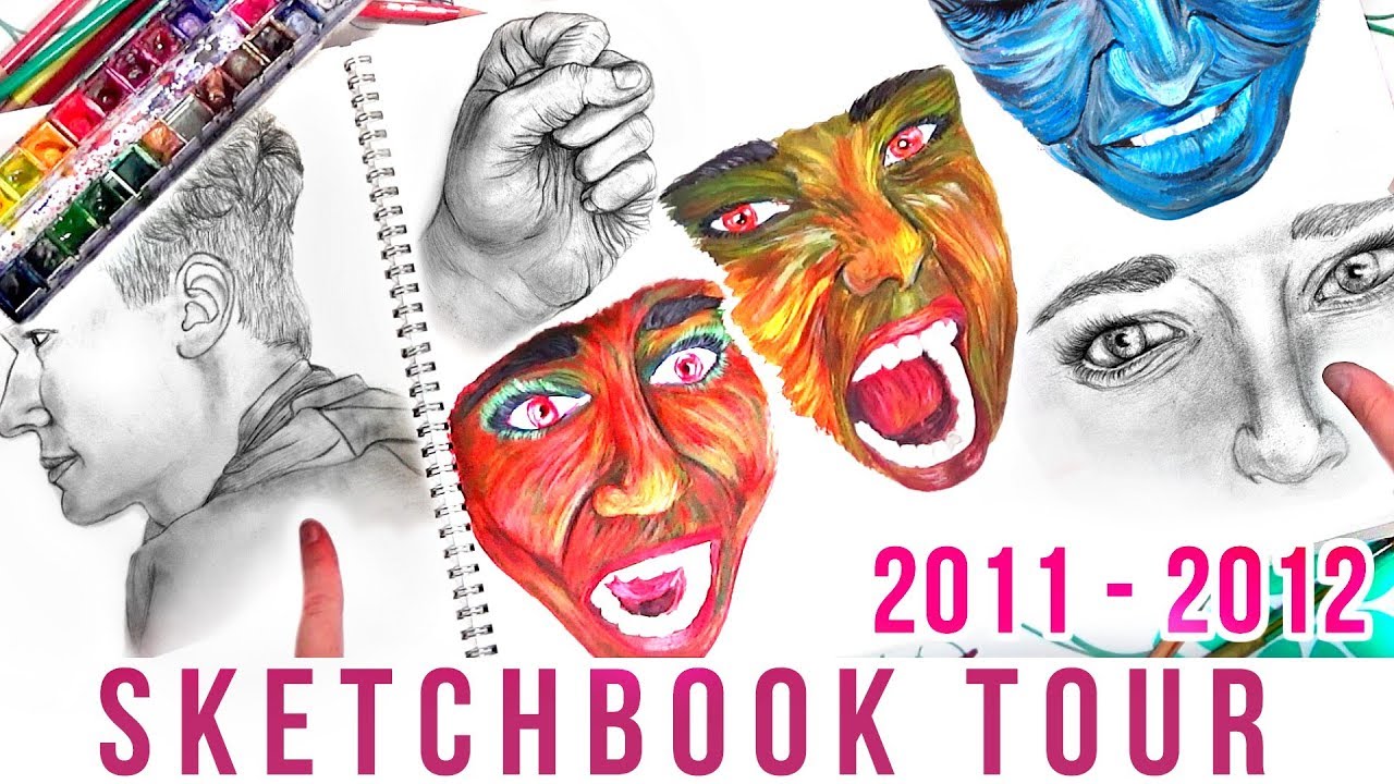 Old School GCSE Art SKETCHBOOK TOUR!