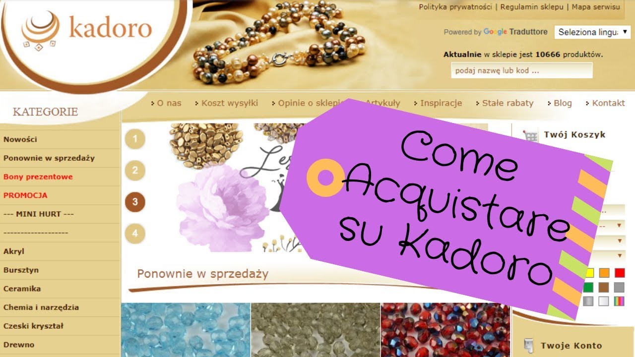 FAQ #5 - COME ACQUISTARE SU KADORO.PL