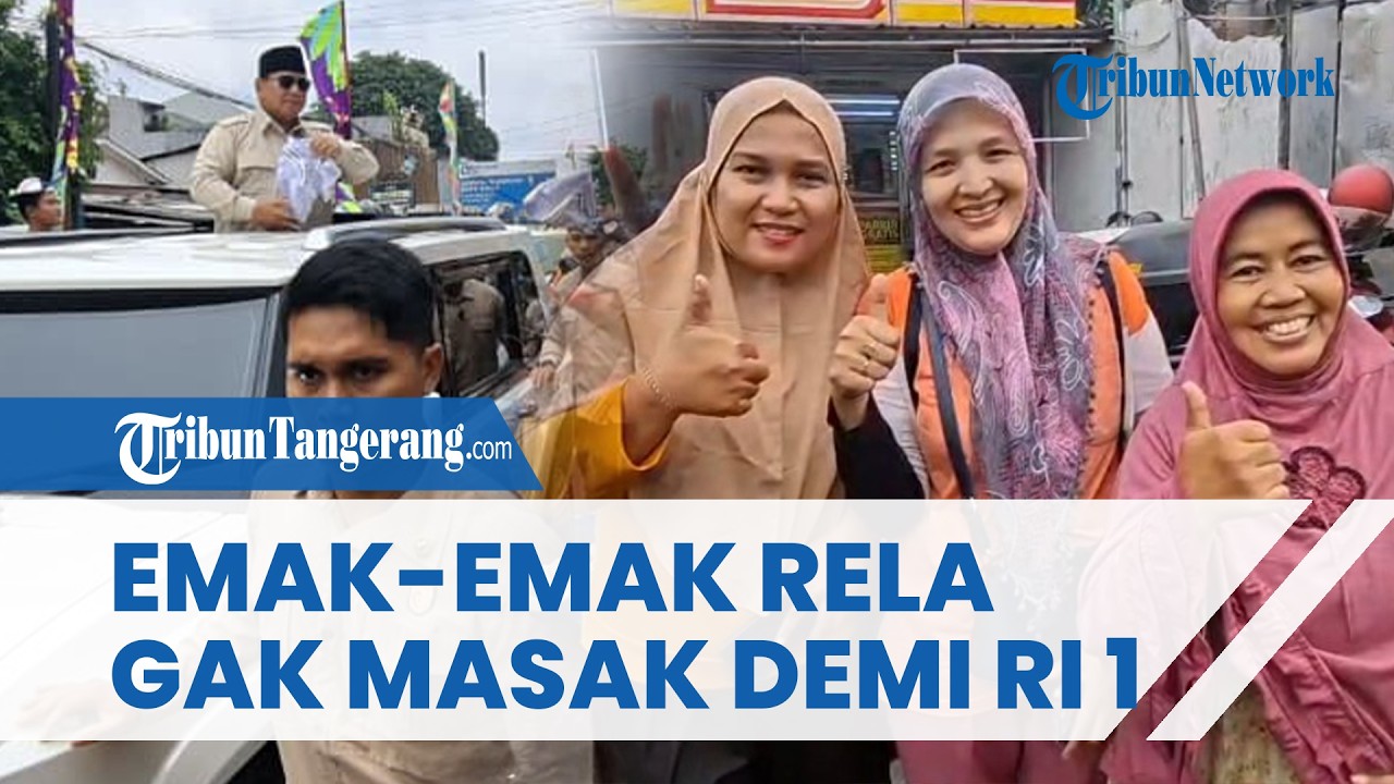Emak- emak Rela Tunggu 3 Jam hingga Tak Masak Demi Sambut Kedatangan Prabowo di Peresmian SPPG Polri