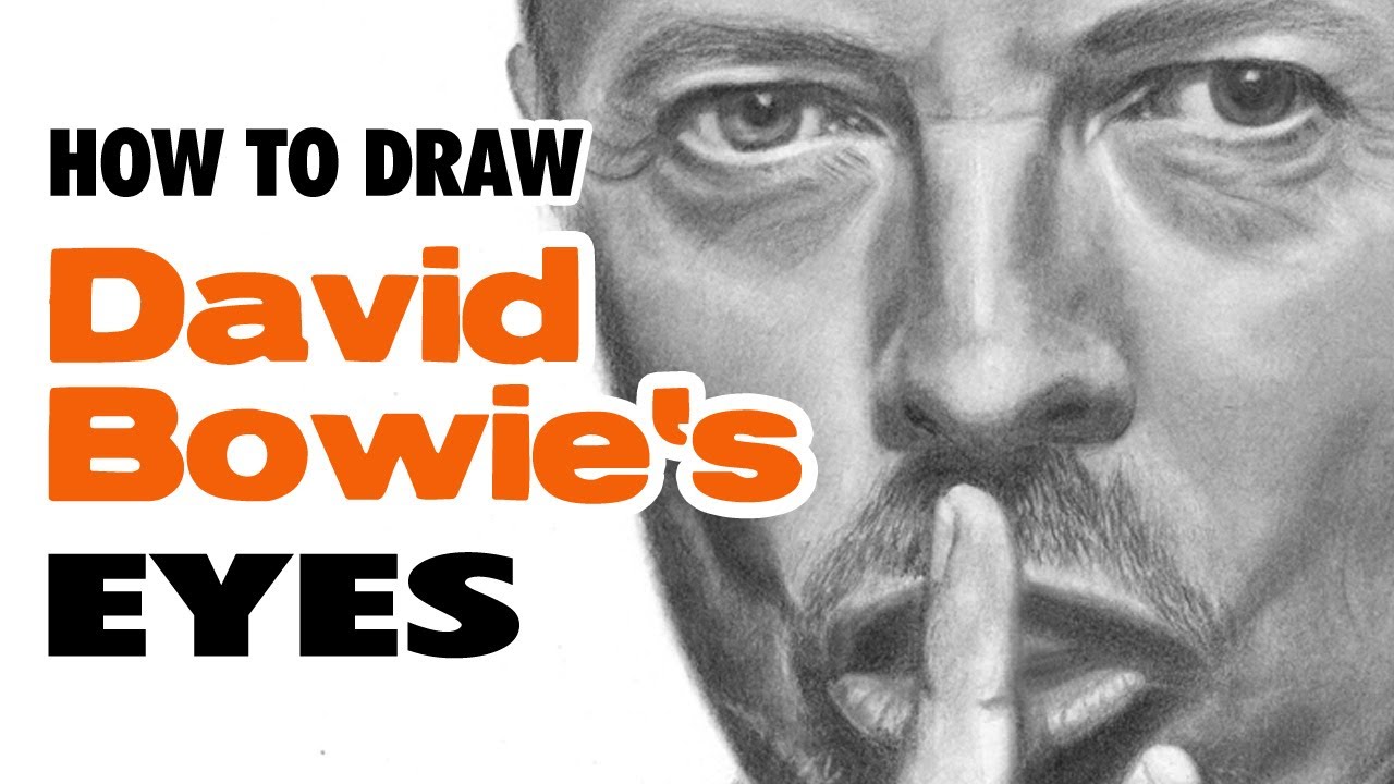 DAVID BOWIE - How to Draw David Bowie's Eyes |TUTORIAL #1 - Realistic Pencil Drawing