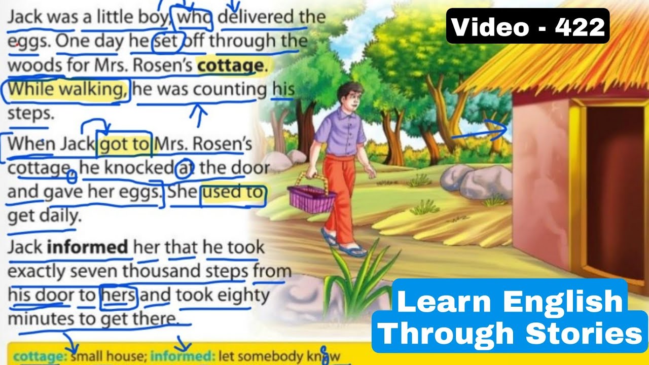 Learn English through Story - कहानियों से अँग्रेजी सीखें - How to learn English Reading