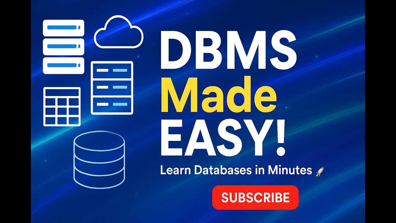 DBMS Made EASY! | Introduction to Databases for Beginners 🚀