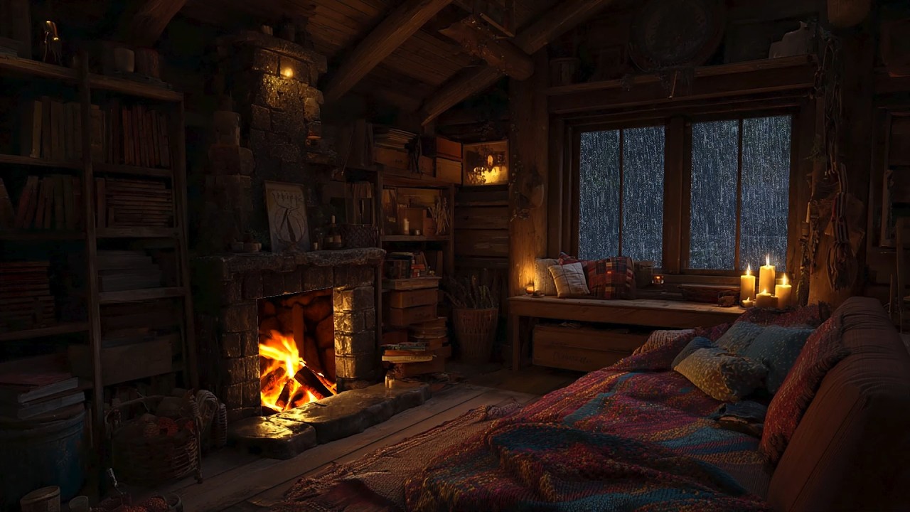 Heavy Rain and Heavy Heart 🌧️ Peaceful Night Sleep Vibes