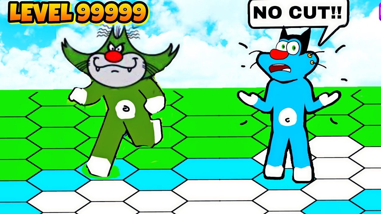 Jack Cut The Oggy Line In Paper Simulator In Roblox!