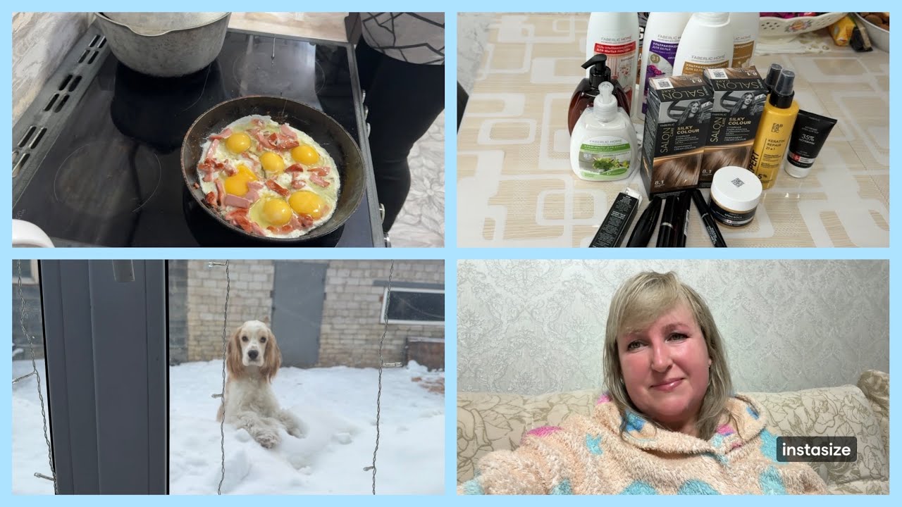 Готовлю завтрак. Привезли МЯСО. Сегодня баня. 