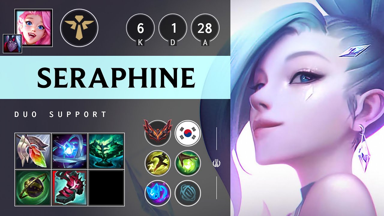 Seraphine Support vs Pantheon - KR Grandmaster Patch 25.13