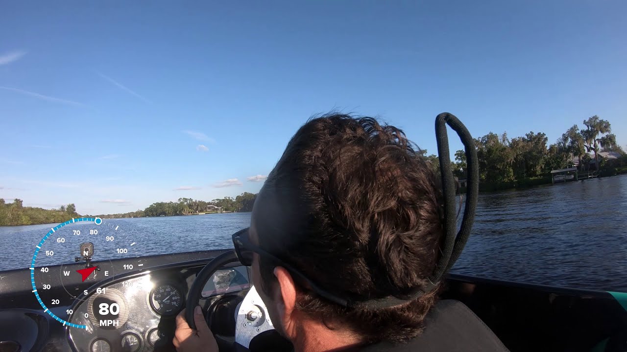 STV Euro 300x running Alva river 100+ mph with talon 22