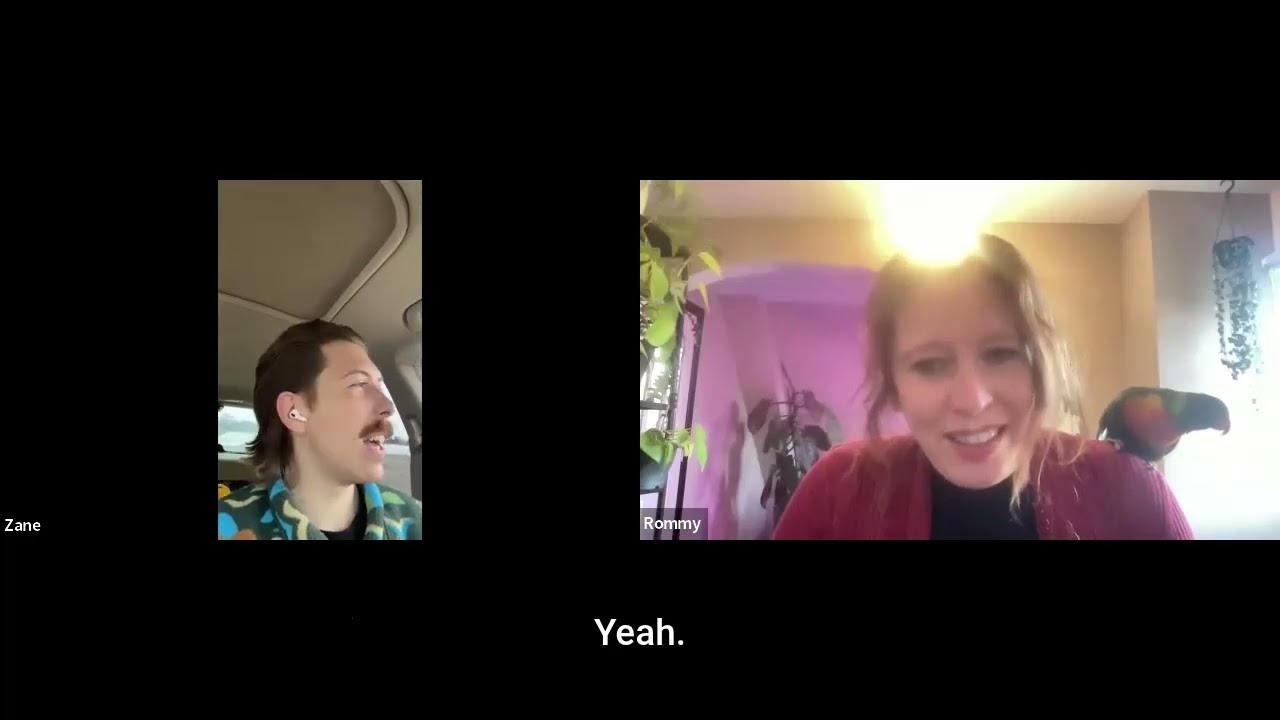 Conversation with Zane about the delightful 