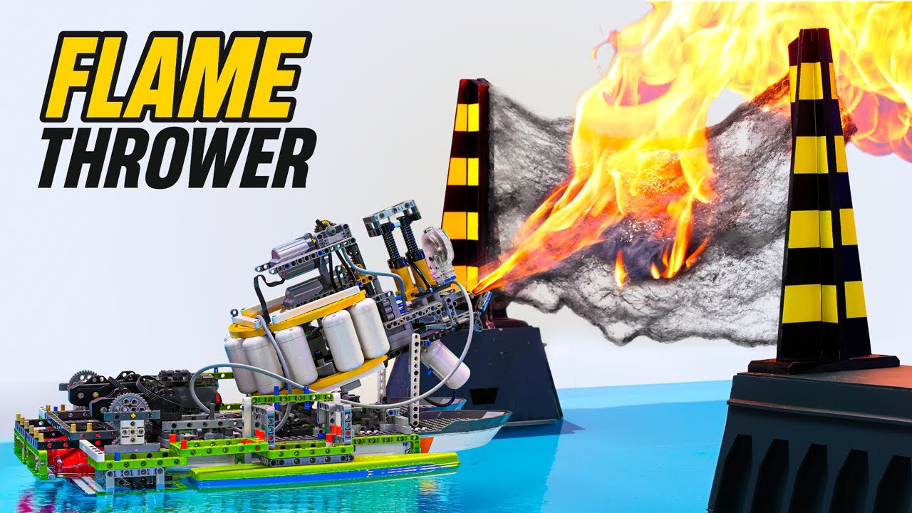 Lego Engineering: Contraptions Break Walls in Water!