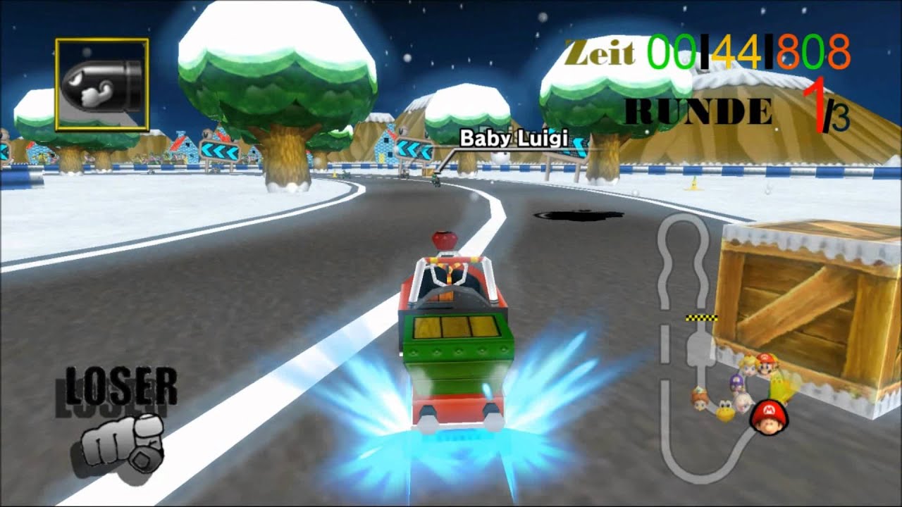 [MKWii HD] Custom Track - Snowy Circuit (made by Putinas) [RC2]