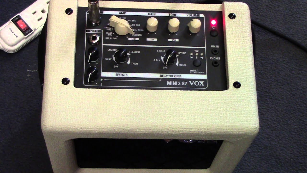 Vox Mini3 G2 Battery Powered Amp Demo