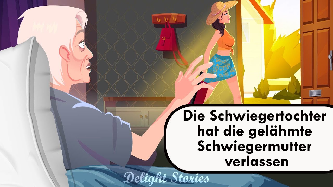 Die Schwiegertochter hat die gelähmte Schwiegermutter verlassen