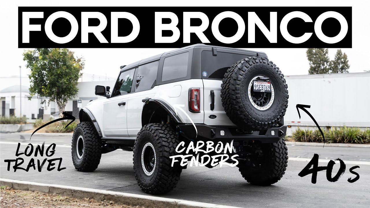 Ultimate White Ford Bronco Build | 40's, Long Travel, Carbon Wide Body