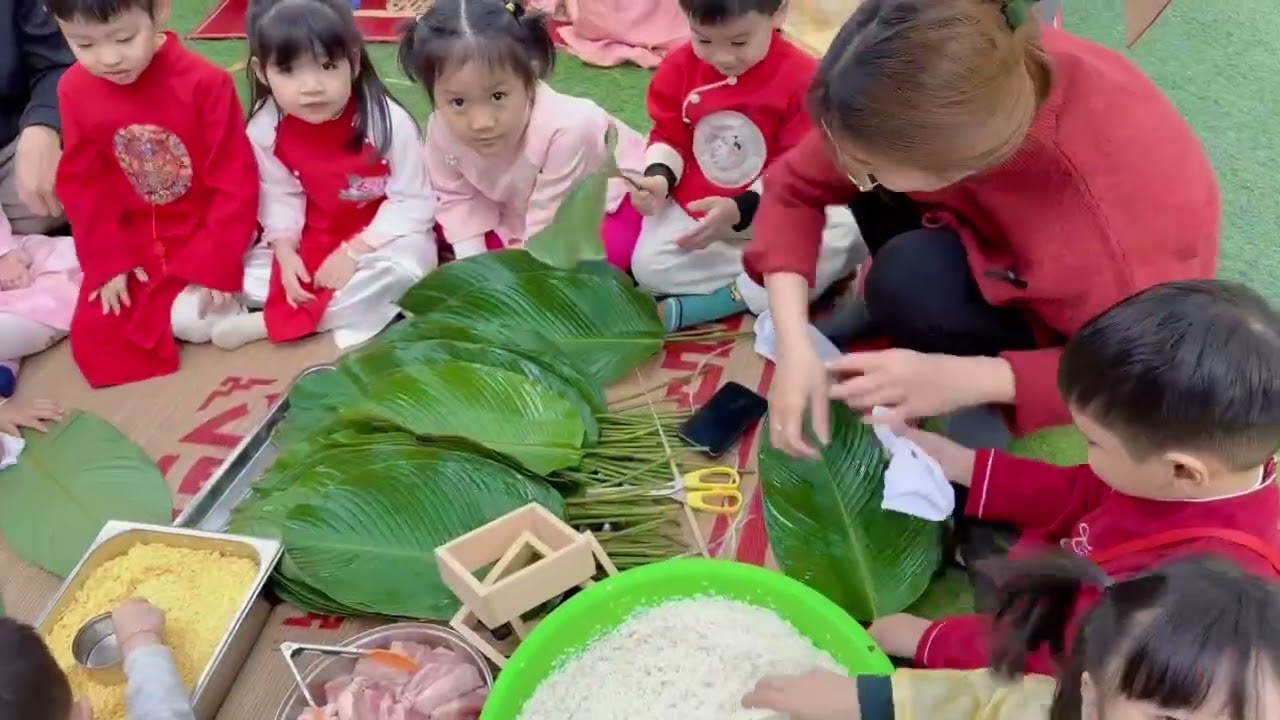 Hoạt động gói bánh chưng Tết 2026- Baby House