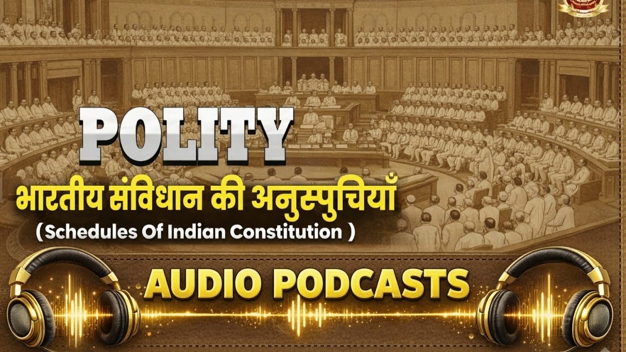 Schedules of Indian Constitution: Polity By audio fm talks. 