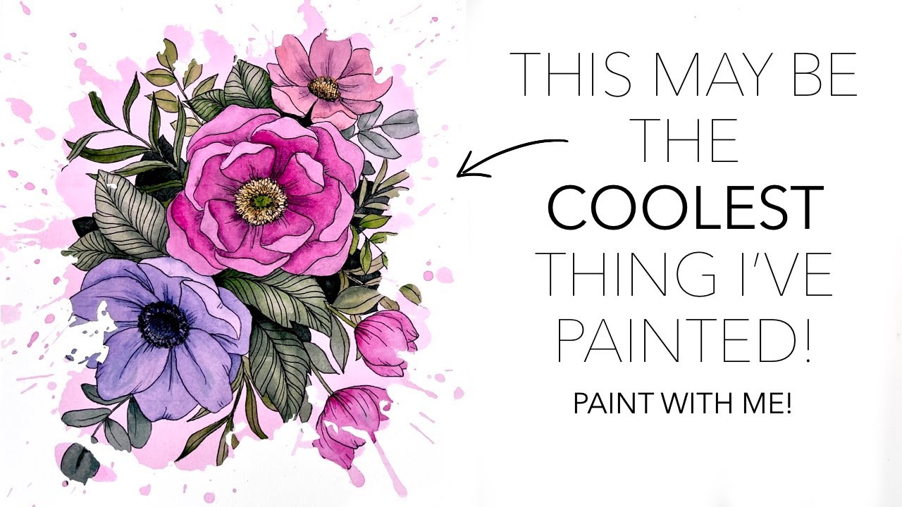 Line And Wash Florals..With A Twist!