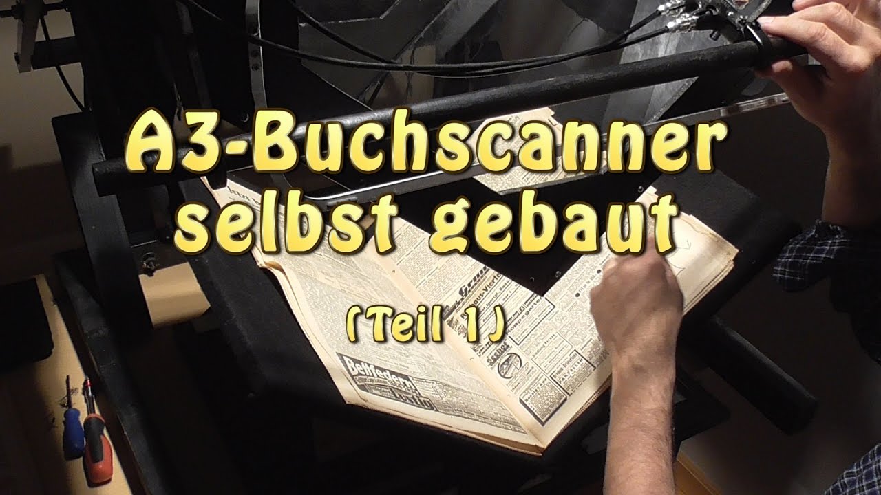 Buchscanner A3 selbst gebaut