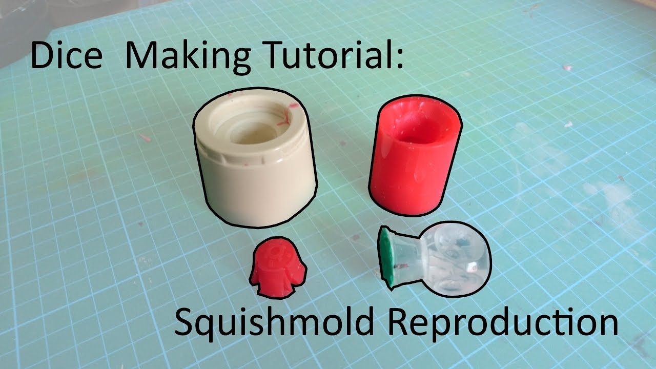 Dice Making Mold Tutorial: Squishmold Reproduction