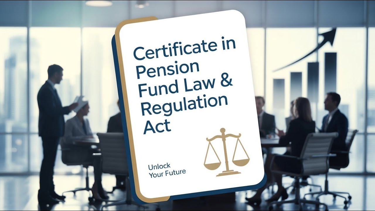 Certificate in Pension Fund Law & Regulation Act