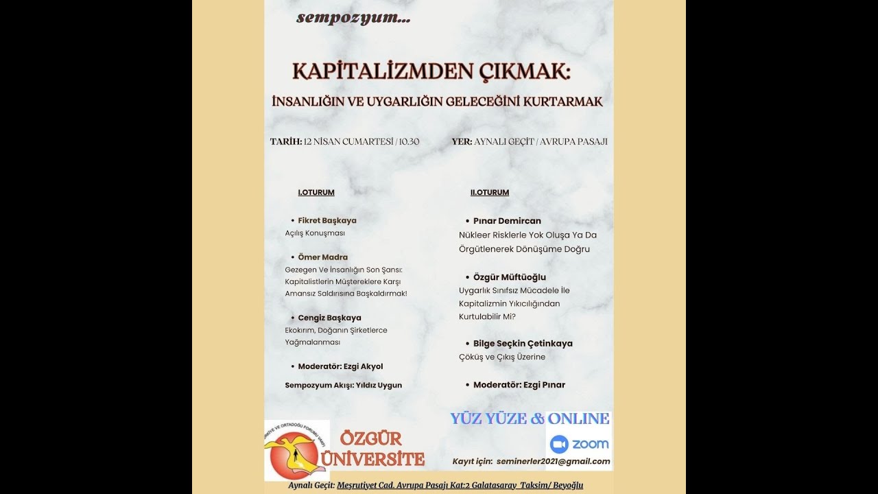 2025 Bahar Dönemi  Açılış Sempozyumu 2 Bölüm
