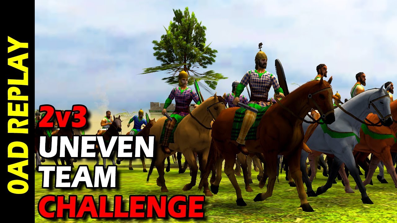 0AD -  2v3 Uneven Team Challenge