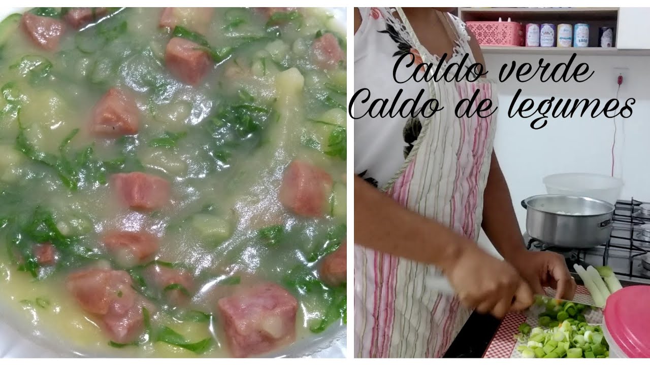 Caldo verde para o jantar 💖+ Caldo de legumes ❤️