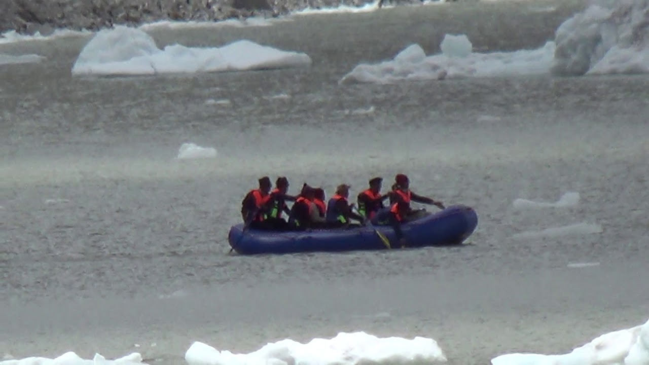 ICE flow in water#Ablation of Glacial#Boating on lake#Lhonak Glacial#Sikkim